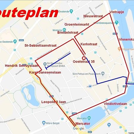 Vakantieappartement Emiel Centrum Oostende Met Garage Eksteriør bilde