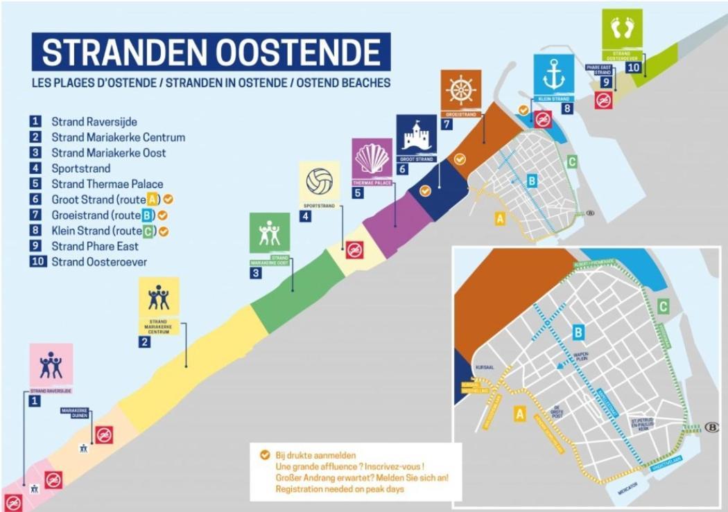 Vakantieappartement Emiel Centrum Oostende Met Garage Eksteriør bilde