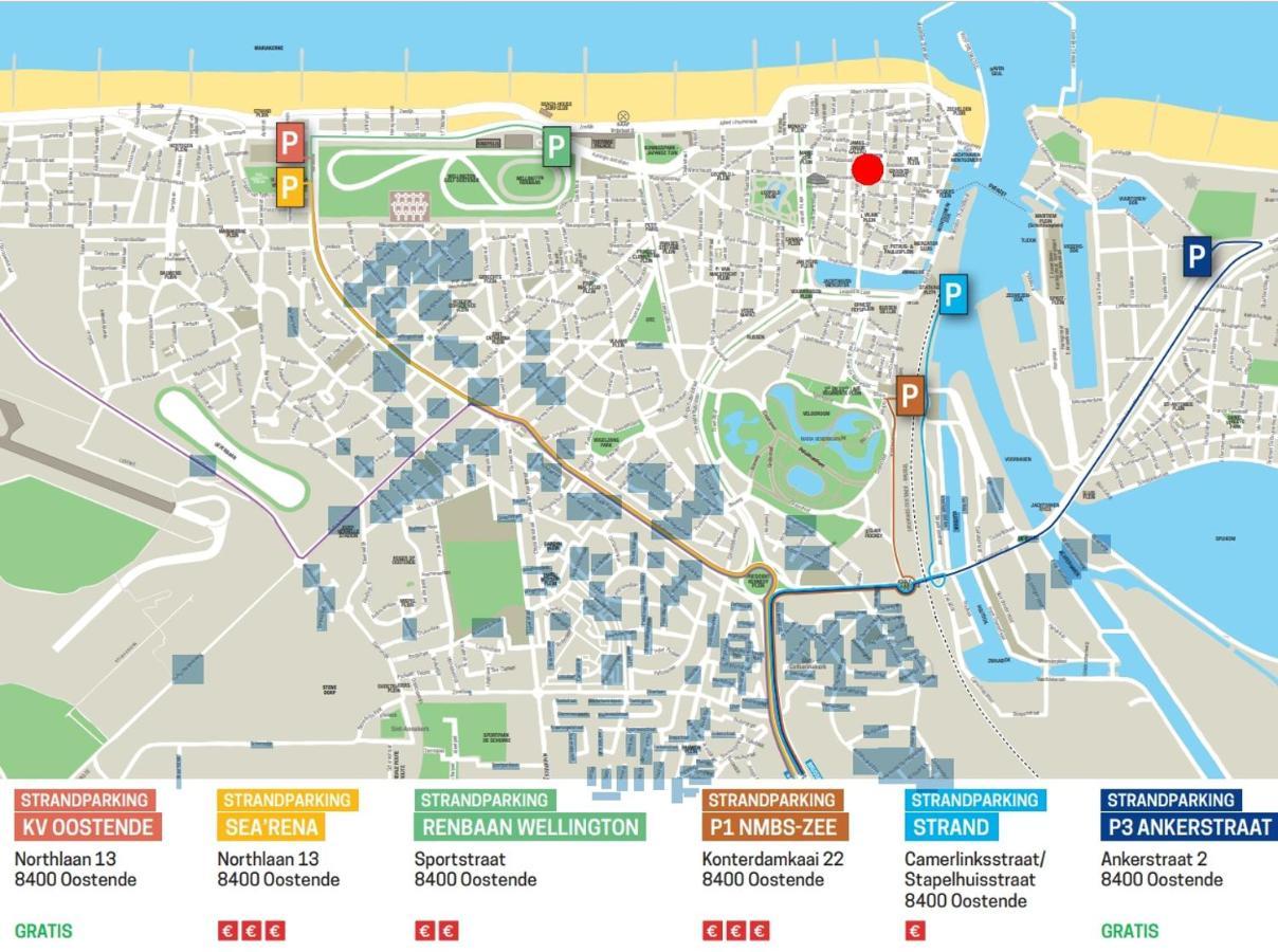 Vakantieappartement Emiel Centrum Oostende Met Garage Eksteriør bilde